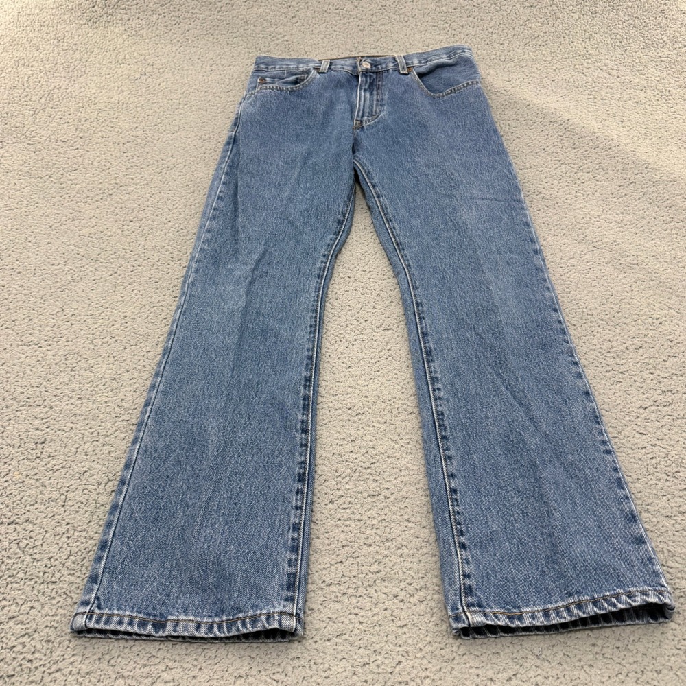 Levis 517 Bootcut Jeans Mens 31x30 Blue Denim Medium Wash Work Cotton